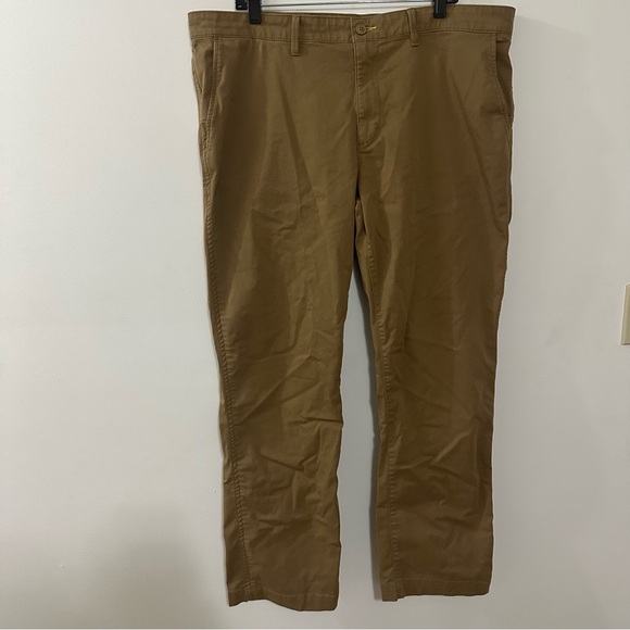 L.L. Bean Other - L.L.Bean Mens Khaki Chino Pants 40x34 Standard Fit Stretch Coolmax Tan Casual